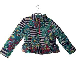Lilly Pulitzer Kids Girl's Mini Kate Puffer Jacket in the Paradisio Pink 2-3T